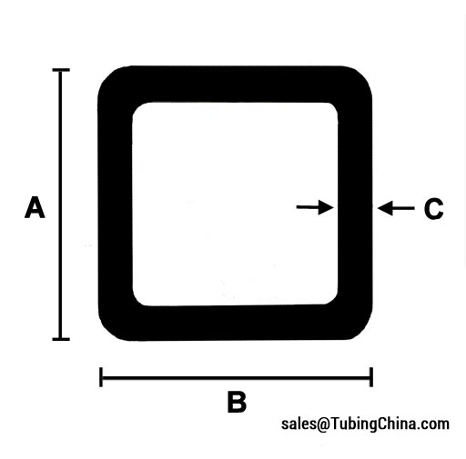 Stainless Steel Square Tubing Dimensions Chart